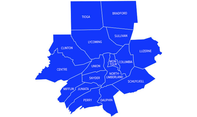 Pa Business Services Map