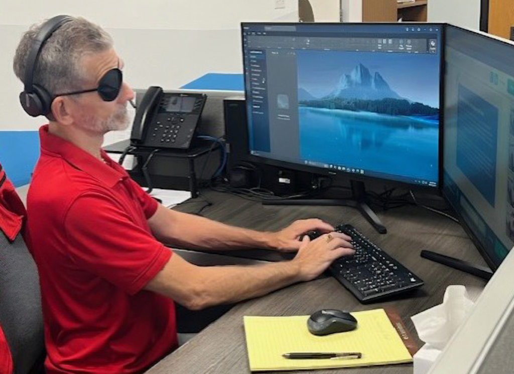 Man on Computer