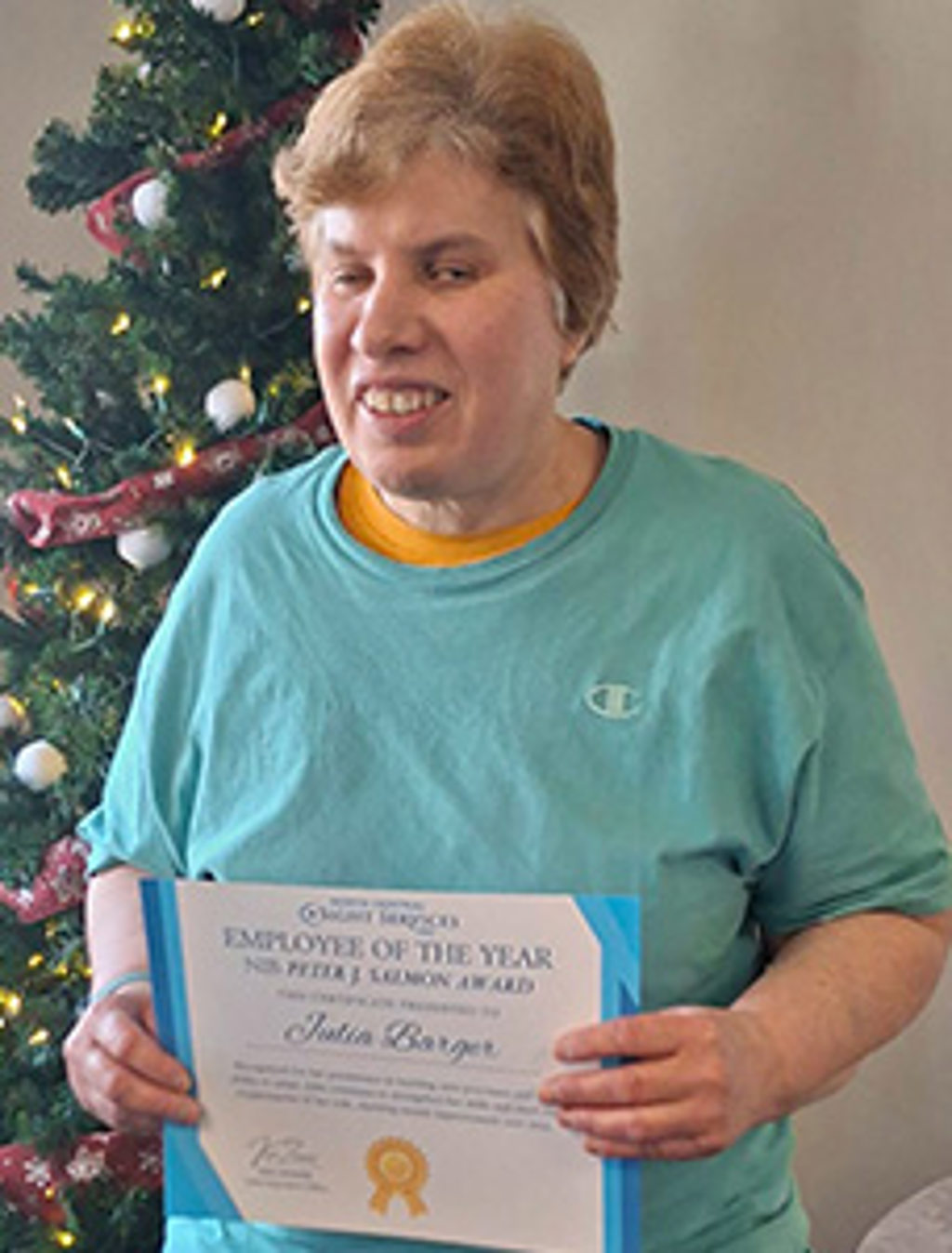 Julia Barger Peter J. Salmon Employee of the Year