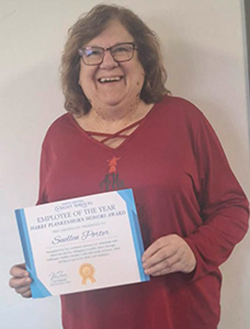 Suellen Porter Harry Plankenhorn Honors Award