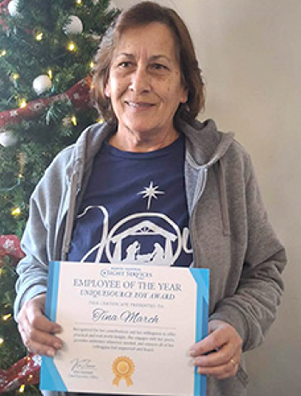 Tina March Unique Source Employee of the Year