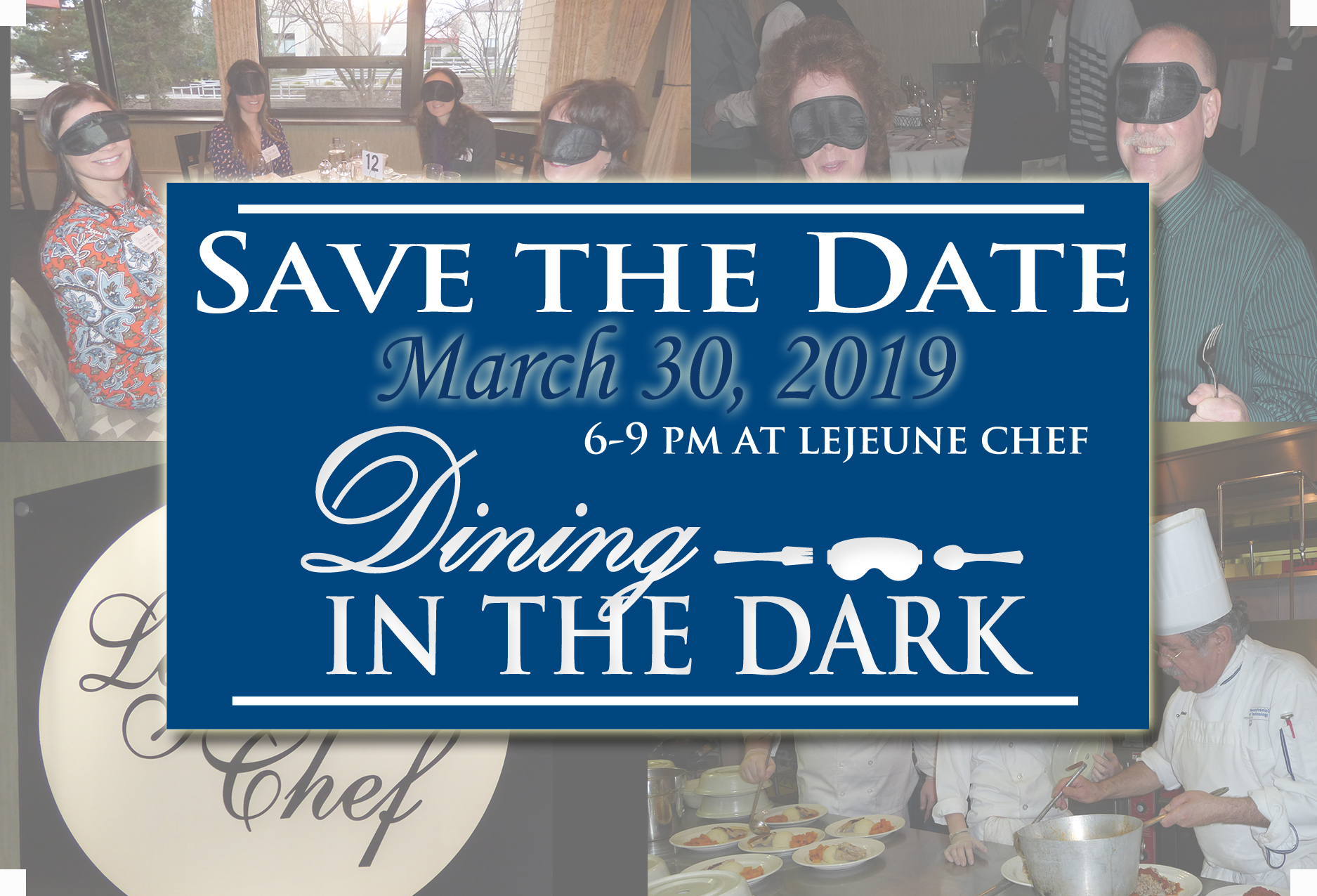 Dining in the Dark 2019 “A Feast for Four Senses”