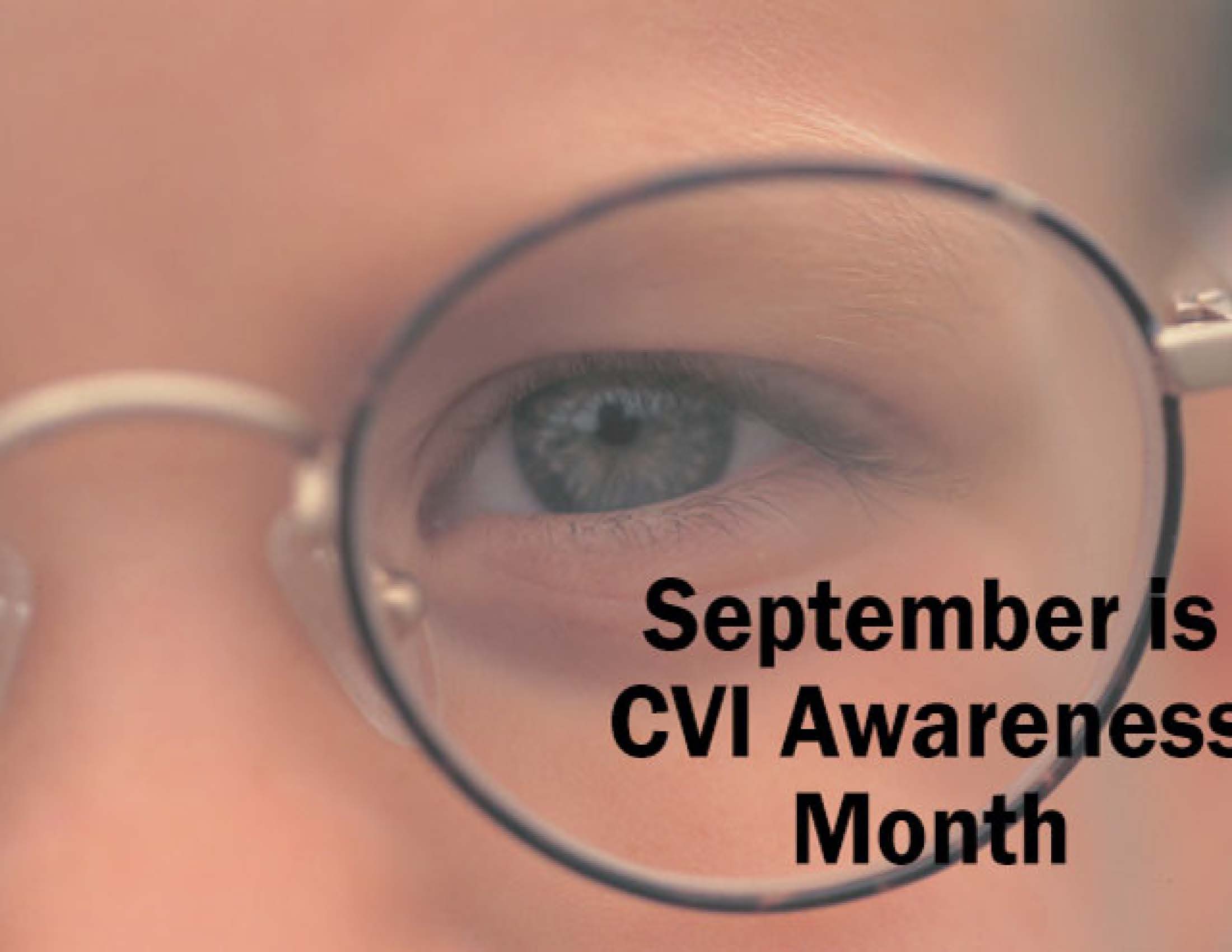 September is (CVI) Cerebral Vision Impairment Awareness Month